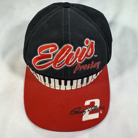Elvis Presley Baseball Hat Rusty Wallace 2 Chase Miller Time RARE Hat VTG 1998 - Picture 1 of 6